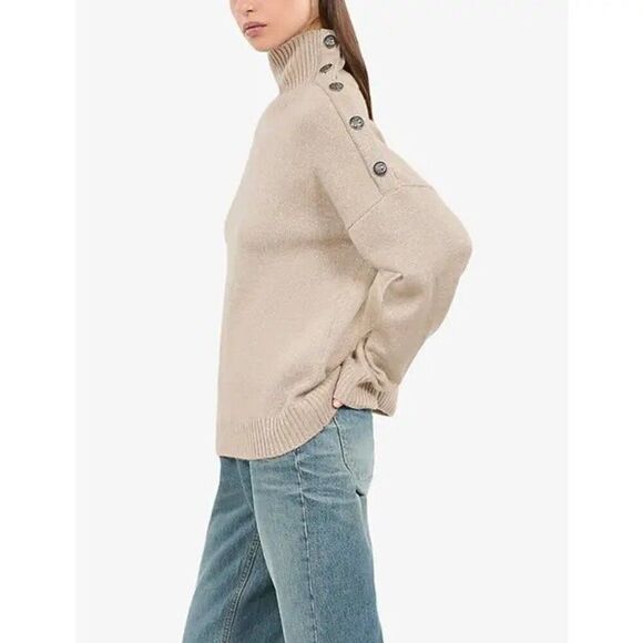 The Kooples Sweaters - THE KOOPLES high-neck wool-blend jumper